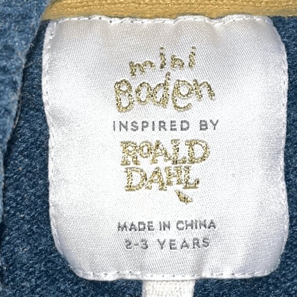 HTF! Boden X Roald Dahl James And The Giant Peach Insect Spider Wool Sweater - Picture 8 of 8